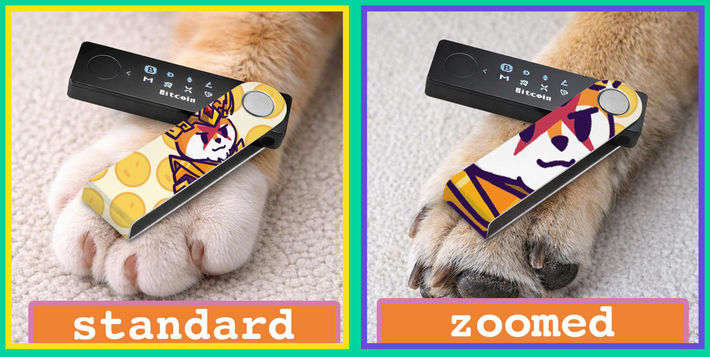 foami walletSkinz art styles NFT art for wallet standard vs zoomed order today